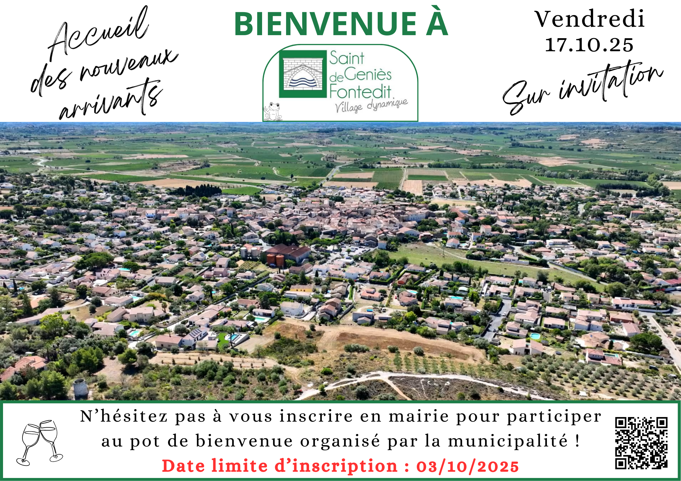 Affiche Nouveaux arrivants 2025