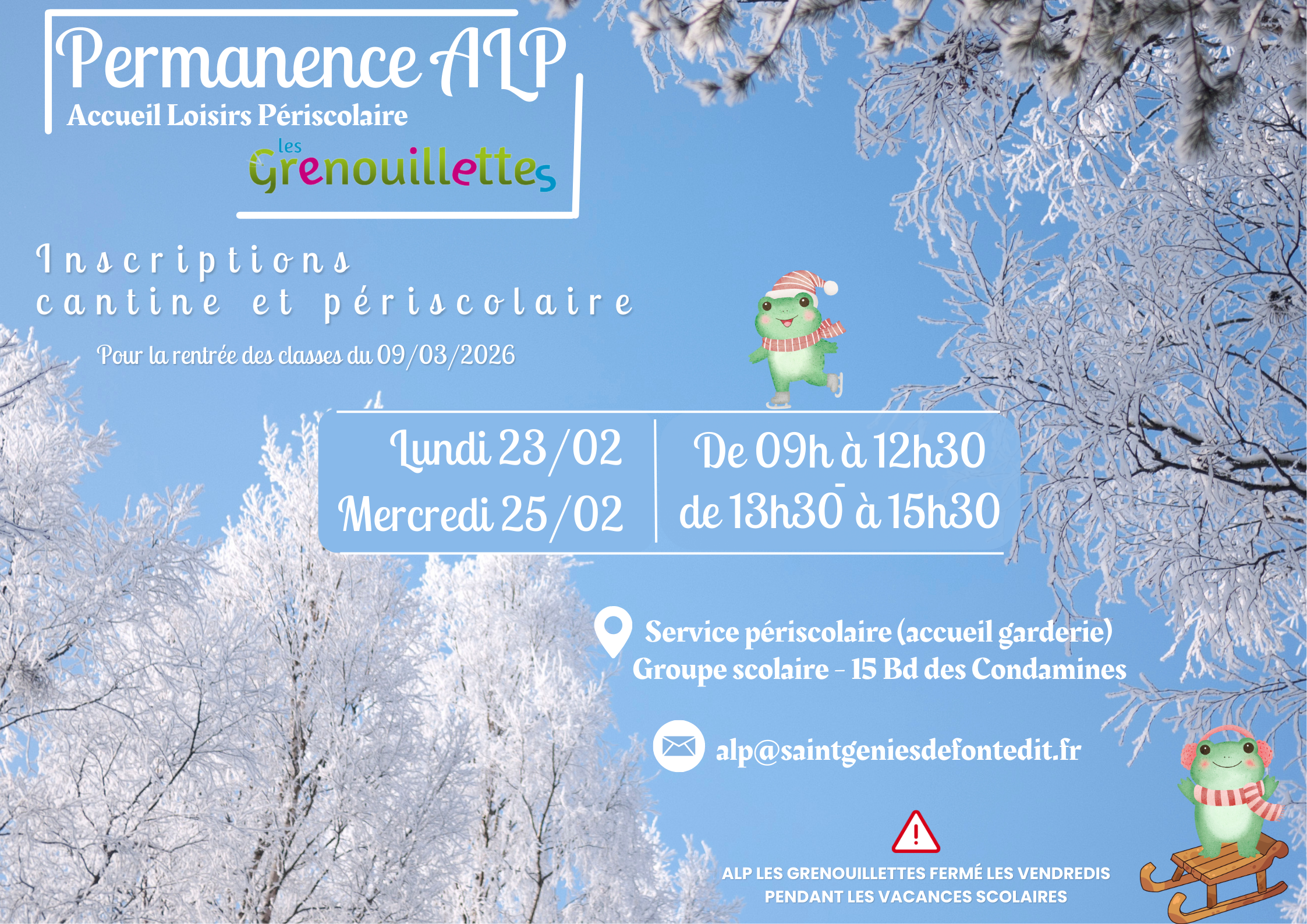 PERMANENCES ALP février 2026