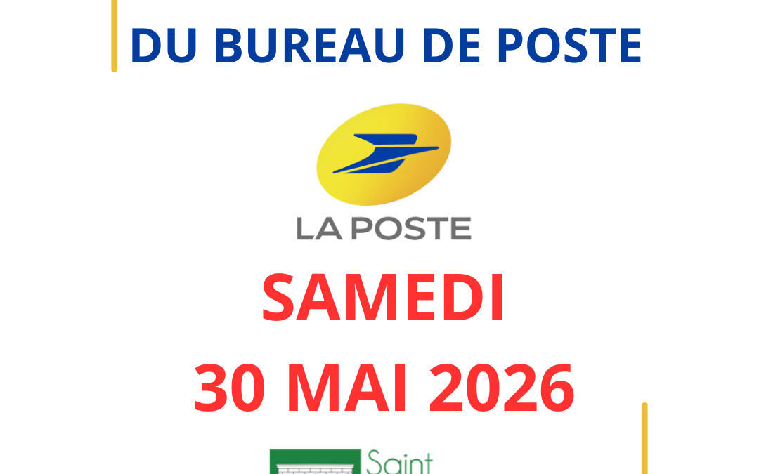 Fermeture exceptionnel bureau de poste – 30/05/26