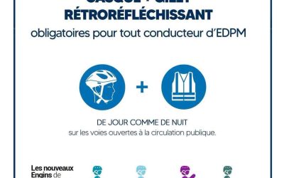 Sécurité EDPM : casque et gilet obligatoires