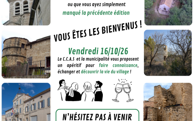 Bienvenue aux nouveaux arrivants !